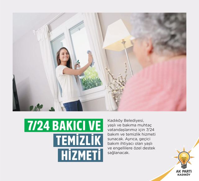 7/24 Bakıcı ve Temizlik Hizmeti