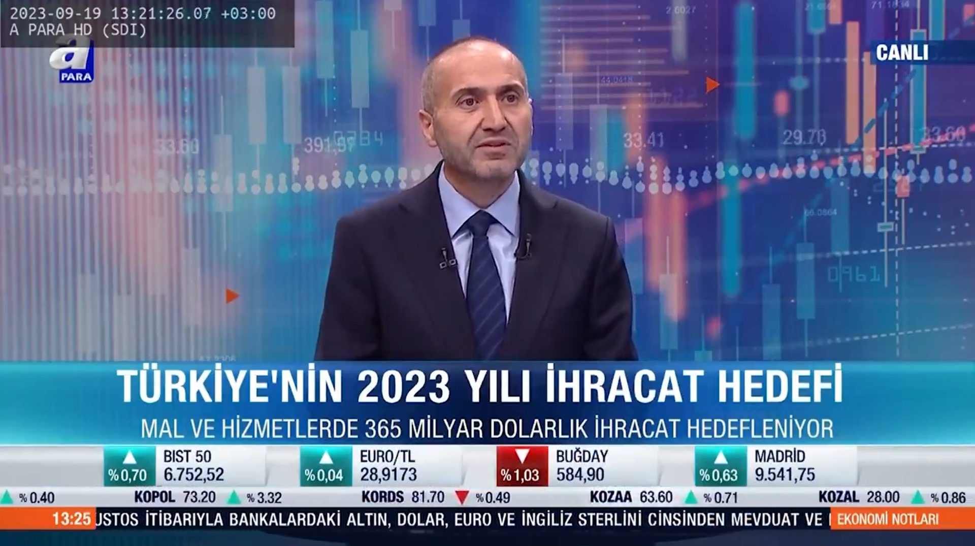 Veli Arslan — Veli Arslan A Para’da Türkiye’nin 2023 ihracat hedeflerini değerlendirdi