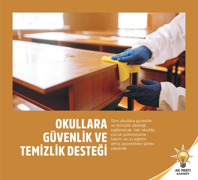 Okullara Güvenlik ve Temizlik Desteği