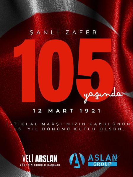Veli Arslan — İstiklal Marşı’mızın kabulünün 105. yıl dönümünü gurur ve minnetle anıyoruz. 🇹🇷 Milletimiz