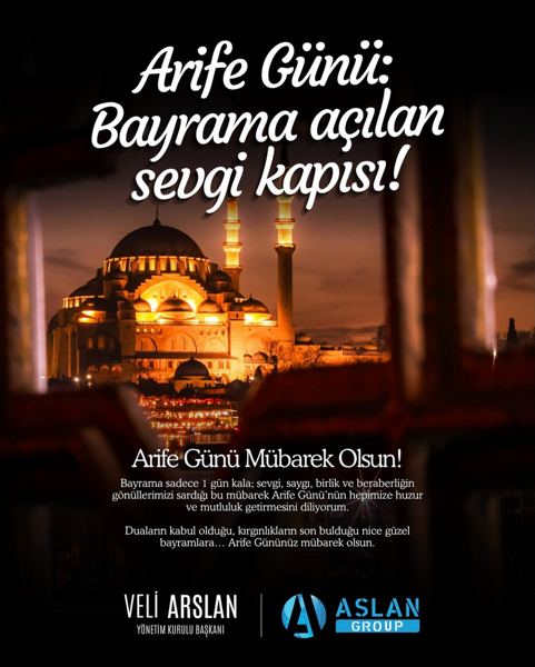 Veli Arslan — 🌙 Hayırlı Arifeler 🌙 Ben Veli Arslan olarak; bayrama bir gün kala sevgi, saygı, birlik ve 